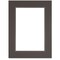 Blick Double Mat - Cinder over Smooth Black, 18" x 24" (12" x 18" opening)